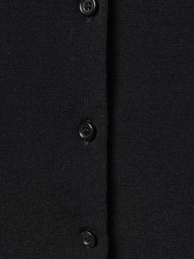 Amomento Black Wholegarment Cap Sleeve Cardigan Vest