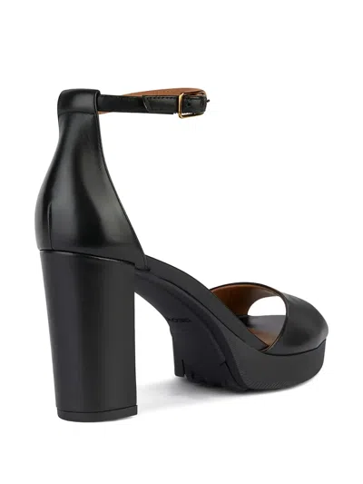 Geox 85mm Walk Pleasure Platform Sandals In Black