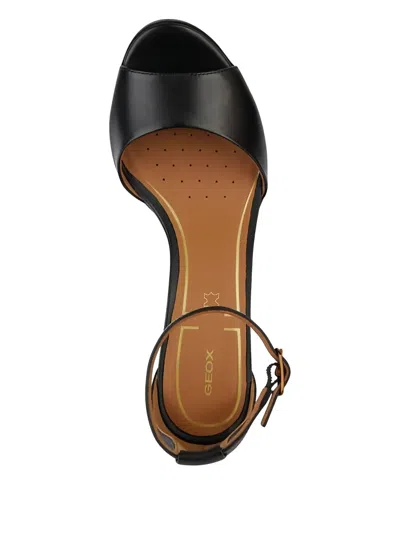 Geox 85mm Walk Pleasure Platform Sandals In Black