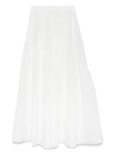 Aje Splendour Maxi Skirt In White