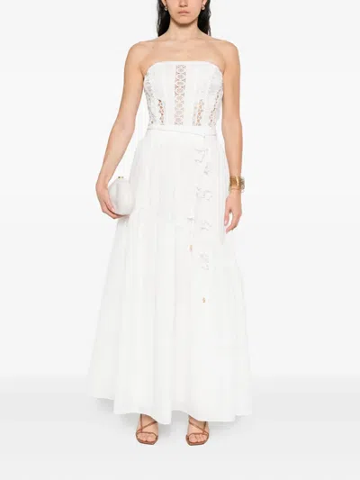 Aje Splendour Maxi Skirt In White