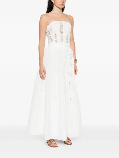 Aje Splendour Maxi Skirt In White