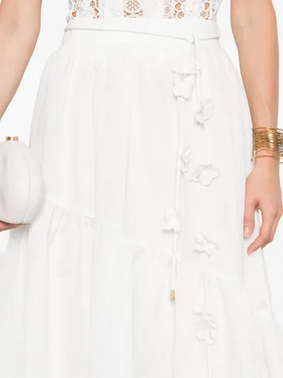 Aje Splendour Maxi Skirt In White