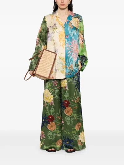 Alemais Avery Spliced Shirt In Multi