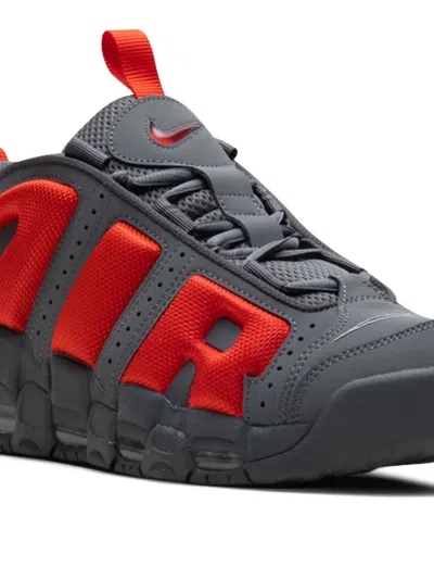 Nike Air More Uptempo " Dark Grey/metallic Silver/light Crimson" Sneakers In Black
