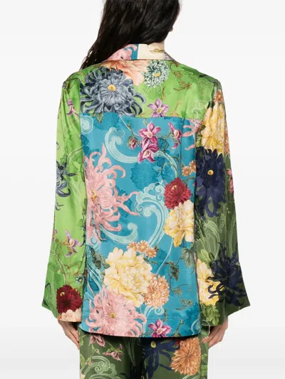 Alemais Avery Spliced Shirt In Multi