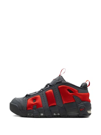 Nike Air More Uptempo " Dark Grey/metallic Silver/light Crimson" Sneakers In Black