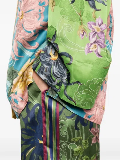 Alemais Avery Spliced Shirt In Multi