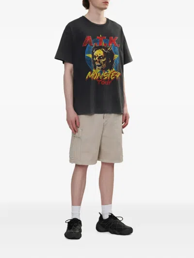 Gallery Dept. Mens Vintage Black Monster Tour Graphic-print Cotton-jersey T-shirt In Black