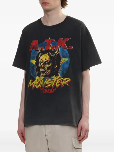Gallery Dept. Mens Vintage Black Monster Tour Graphic-print Cotton-jersey T-shirt In Black