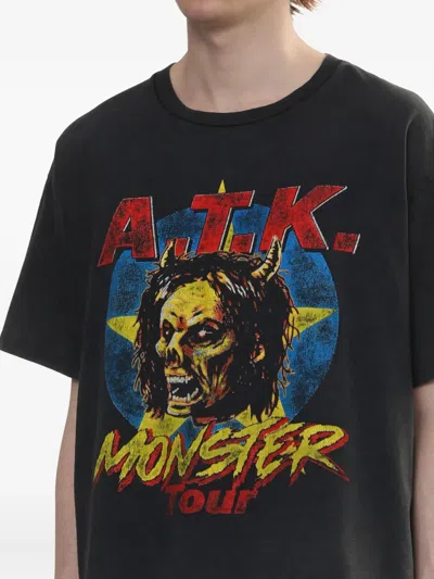 Gallery Dept. Mens Vintage Black Monster Tour Graphic-print Cotton-jersey T-shirt In Black