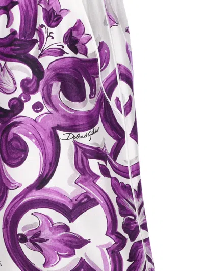 Dolce & Gabbana Majolica Floral Print Elasticized Waist Shorts