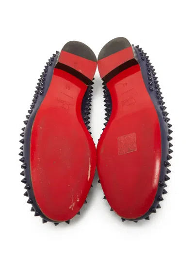 Pre-owned Christian Louboutin Dandelion Spikes Loafers