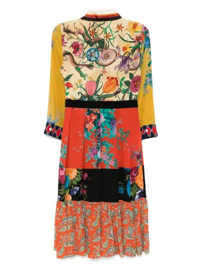 Pre-owned Gucci Pattern Shirt Dress