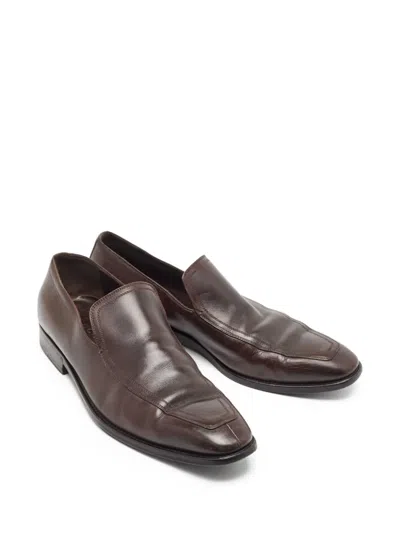 Pre-owned Gucci Leather Loafers