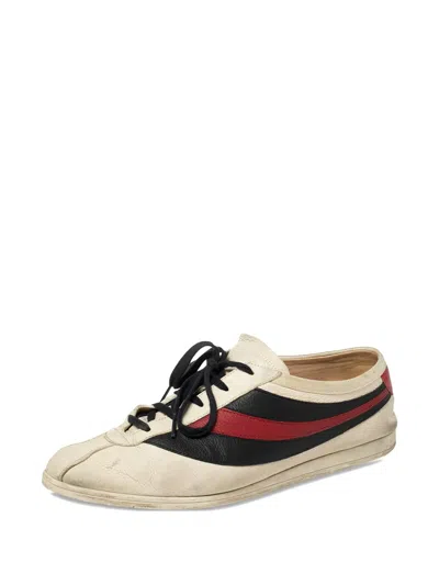 Pre-owned Gucci Web Stripe Sneakers
