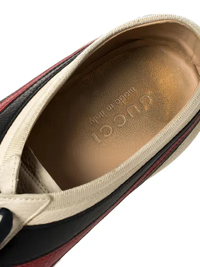 Pre-owned Gucci Web Stripe Sneakers