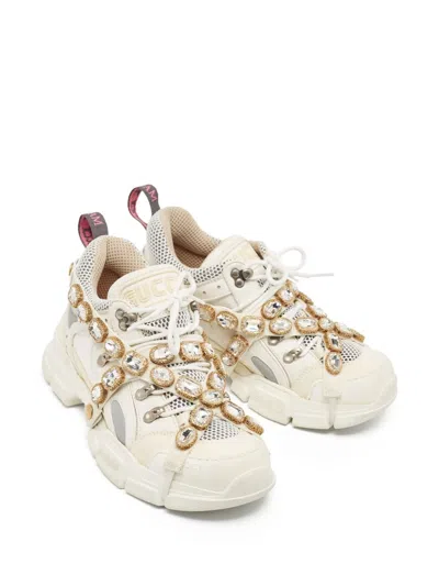 Pre-owned Gucci Crystal-embellished Sneakers