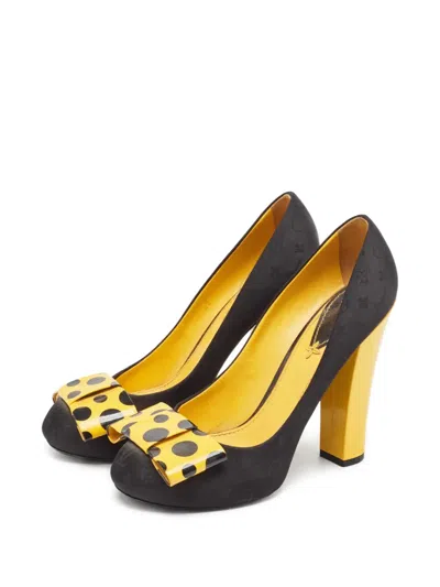 Pre-owned Louis Vuitton X Yayoi Kusama 120mm Bow-detail Pumps