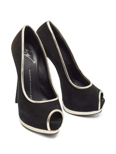 Pre-owned Giuseppe Zanotti Vintage 130mm Peep-toe Platform Pumps