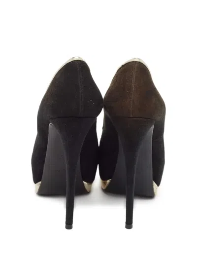 Pre-owned Giuseppe Zanotti Vintage 130mm Peep-toe Platform Pumps