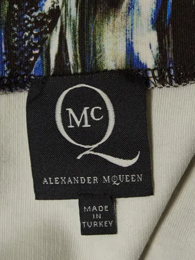 Pre-owned Alexander Mcqueen Abstract-print Midi Skirt