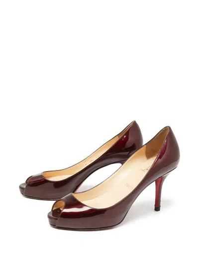 Pre-owned Christian Louboutin 80mm Leather Sandals