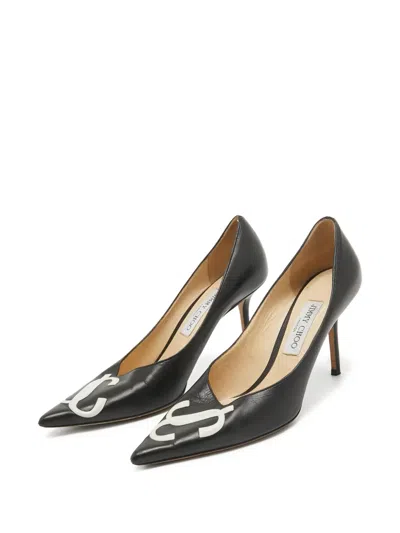 Pre-owned Jimmy Choo 90mm Leather Heeled Pumps
