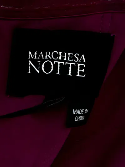 Pre-owned Marchesa Notte  Beaded-waistband Maxi Dress