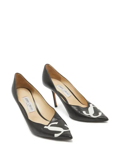 Pre-owned Jimmy Choo 90mm Leather Heeled Pumps