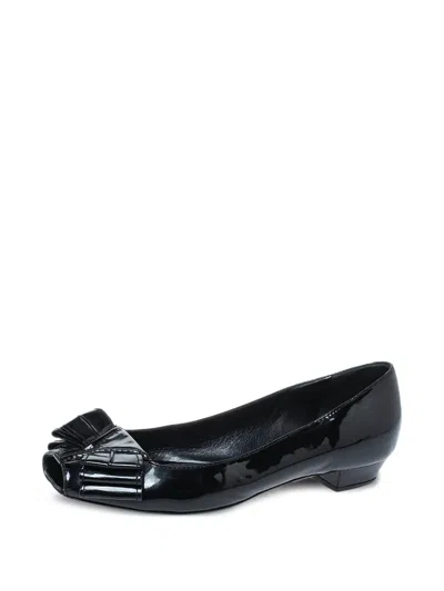 Pre-owned Saint Laurent Peep-toe Ballet Flats