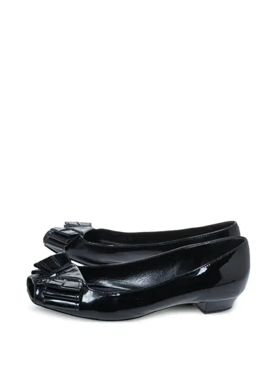 Pre-owned Saint Laurent Peep-toe Ballet Flats