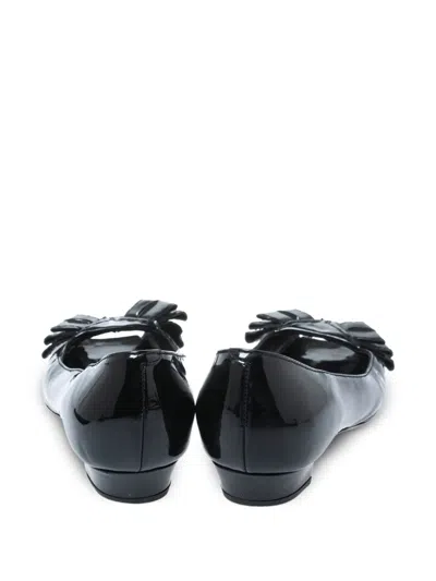 Pre-owned Saint Laurent Peep-toe Ballet Flats