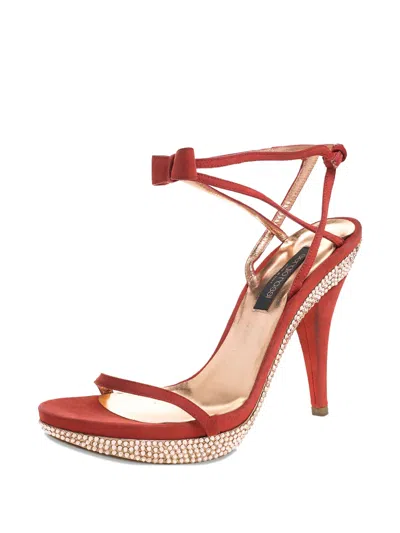 Pre-owned Sergio Rossi Vintage 110mm Rhinestone-embellished Sandals