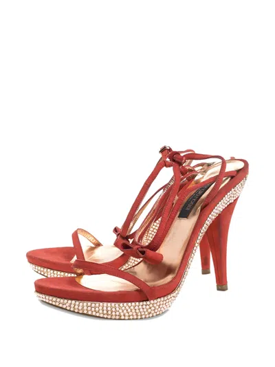 Pre-owned Sergio Rossi Vintage 110mm Rhinestone-embellished Sandals