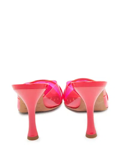 Pre-owned Malone Souliers 105mm  Transparent Pointed-toe Mules
