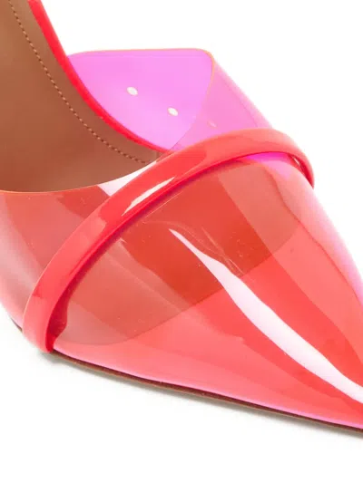 Pre-owned Malone Souliers 105mm  Transparent Pointed-toe Mules