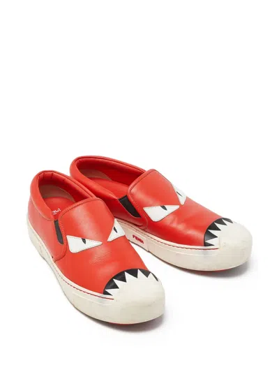Pre-owned Fendi Monster Sneakers