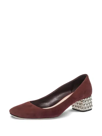 Pre-owned Miu Miu 60mm Suede Pumps