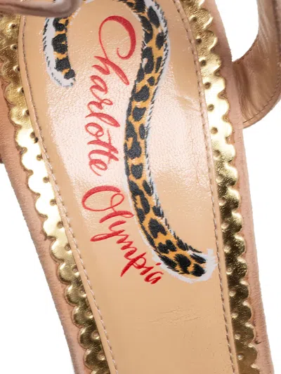 Pre-owned Charlotte Olympia  110mm Salsa Feather-embellished Sandals