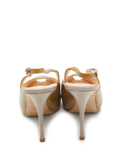 Pre-owned Giuseppe Zanotti Vintage 110mm Slingback Peep-toe Pumps
