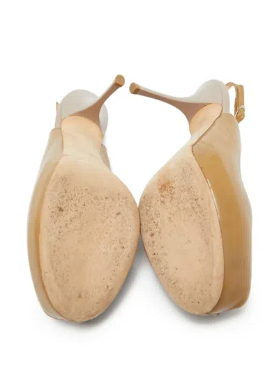 Pre-owned Giuseppe Zanotti Vintage 110mm Slingback Peep-toe Pumps