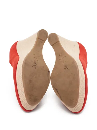 Pre-owned Saint Laurent 150mm Platform Pumps