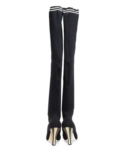 Pre-owned Fendi 115mm Lace-up Thigh-high Boots