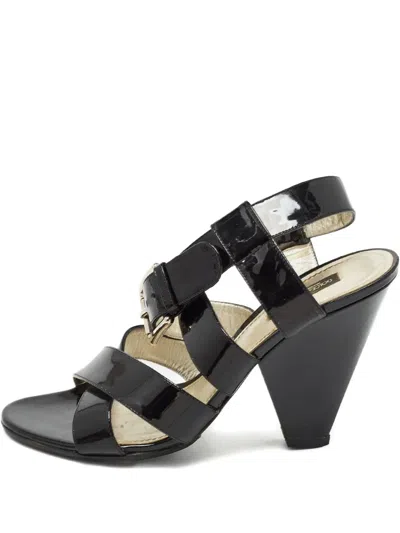 Pre-owned Dolce & Gabbana 110mm Patent Leather Sandals