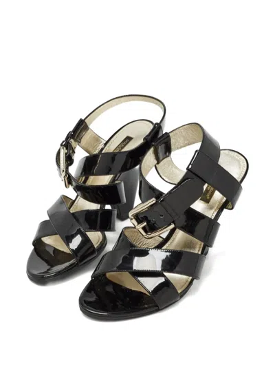 Pre-owned Dolce & Gabbana 110mm Patent Leather Sandals