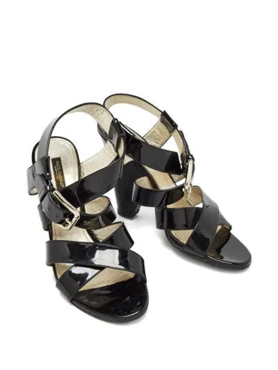 Pre-owned Dolce & Gabbana 110mm Patent Leather Sandals