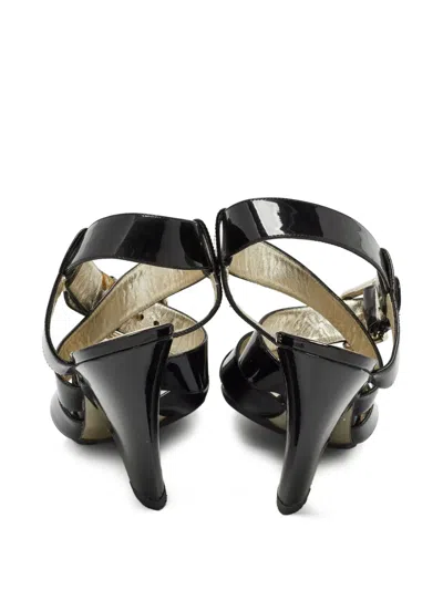 Pre-owned Dolce & Gabbana 110mm Patent Leather Sandals