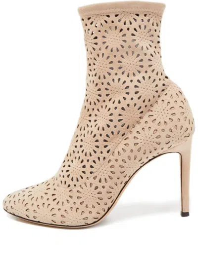 Pre-owned Giuseppe Zanotti  110mm Perforated Ankle Boots