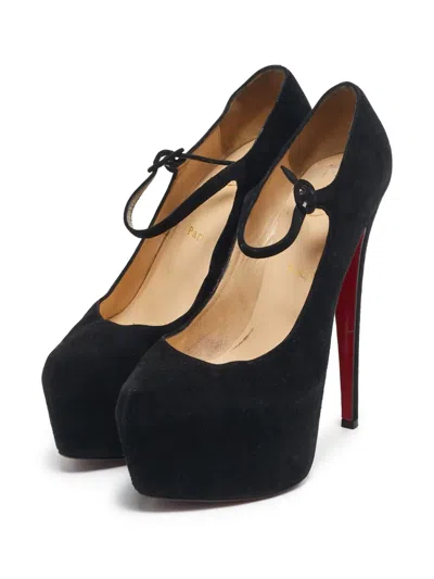 Pre-owned Christian Louboutin 165mm Suede Platform Pumps